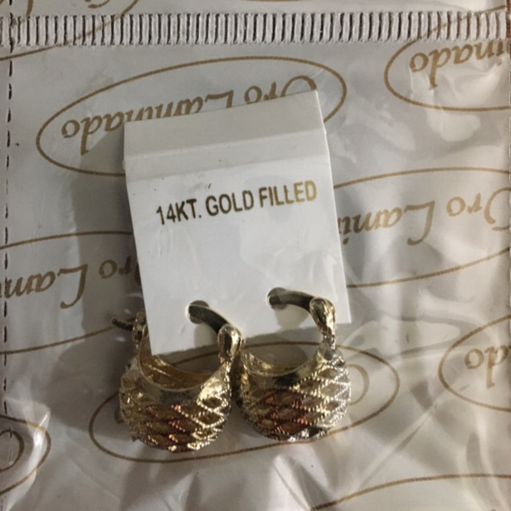 Small size Earrings 14 k Gold Plated